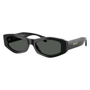 New VERSACE Black Rectangle VE4487 GB1/87 Sunglasses Women
